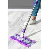 Mediterian Mandallı Mop Temizlik Seti, Istediğin Bezi Tak, Yer Duvar Cam Tavan Mopu Mikrofiber - Altın