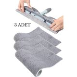 Mediterian Mandallı Mop Yedek Bezi Mandallı Mop Uyumlu Mikrofiber Yedek Bez 3 Adet - Altın