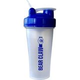 Mediterian Mavi ve şeffaf 750 ml pratik ve şık plastik protein shaker - Bakır
