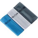 Mediterian Mikrofiber Temizlik Bezi 3'lü Set, Cam, Ayna, Ocak 40x60 cm, Çok Amaçlı Kullanım - 1 - Kırmızı