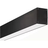 Mediterian Modern siyah lineer LED sarkıt, 100cm, şık alüminyum tasarım, tek ampüllü aydınlatma - Ahşap