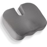 Mediterian Ortopedik Oturma Minderi Hemeroid Kuyruk Sokumu Coccyx Oturma Minderi Visco Minder Gri - 10 x 30 cm - 10 x 43 cm
