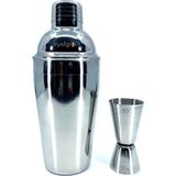 Mediterian Paslanmaz Çelik 2 Parçalı Kokteyl Shaker Seti 500 ml, şık ve dayanıklı tasarım - Altın