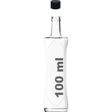 Mediterian Şeffaf Piramit Sosluk, Siyah Kilitli Kapak, Kavisli Cam Şişe, 750 ml, 1 Parça - 100 ml