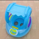 Mediterian Şişme Bebe Flotörü Bebek Simiti Baby Float Bebek Simidi Havuz Simidi - 0 - 3 Yaş - Azur Mavi