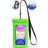 Mediterian Su Geçirmez Telefon Kılıfı Balonlu Batmaz Koruyucu Telefon Kılıfı Waterproof Telefon Kılıfı Sualtı - 0 - 3 Yaş - Açık Yeşil