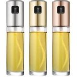 Mediterian Turkuaz Cam Sprey Şişe, Yağlık ve Sirkelik, Şık ve Pratik, 100 ml - Şeffaf - 1 lt