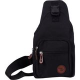Mediterian Unisex Siyah Taktik Bodybag Çapraz Çanta, Şık ve Kullanışlı, Günlük Tarz - --