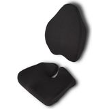 Mediterian Viscomfort Ergonomik Oturma Minderi & Visco Bel Yastık - Siyah - 10 x 30 cm - 10 x 43 cm