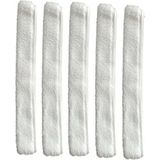 Mediterian Yedek Cam Peluş Mop 35 cm, 5 Adet temizlik seti, dayanıklı ve kullanışlı, standart renk