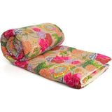 Mediterian Yüksek Kaliteli Çift Kişilik Mikrofiber Kış Yorgan 210x150cm Sarı