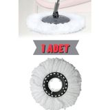 Mediterian Yüksek Kaliteli Mikrofiber Spin Mop Bezi, Tekli, Hassas Temizlik İçin Uygun Çeşit