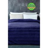 Mediterian Yumuşak ve rahat tek kişilik 150x230 cm koyu mavi polyester battaniye