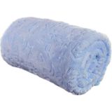 Mediterian Yumuşak ve Sıcacık Bebek Battaniyesi, Mavi, 90x110, Peluş Polyester, Huzurlu Uyku İçin - --