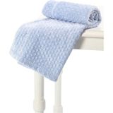 Mediterian Yumuşak ve sıcak mavi bebek battaniyesi 90x110 cm, polyester malzeme - 30 x 40 cm - --