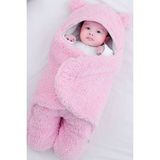 Mediterian Yumuşak welsoft içi elyaflı bebek kundak battaniyesi, 0-12 ay, pembe - 30 x 40 cm - --