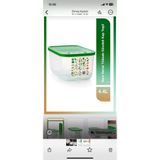 mediterra Tuperware sera 4.4lt yesillik saklama kabi