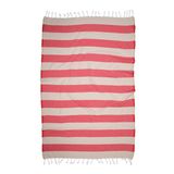 Mediterrian Pamuk Peştamal Bej / Kırmızı 90x165