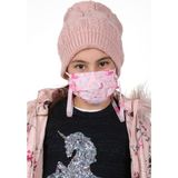 Meditex Boyundan Asklı Yıkanabilir Maske Çocuk Serisi Toz Pembe - Pudra