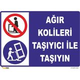 Mediwiz Ağır Kolileri Taşıyıcı ile Taşıyın Levhası Levha 70X100 cm Galvaniz Saç 0,4 mm