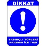 Mediwiz Basınç Tüpleri Arabası ile Taşı Levhası Levha 25X35 cm Galvaniz Saç 0,4 mm