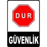 Mediwiz Çalışan Makinadan Uzak Dur Levhası Levha 35X50 cm Galvaniz Saç 0,4 mm