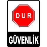 Mediwiz Dur Güvenlik Levhası Levha 15X21 cm Sticker