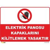 Mediwiz Elektrik Panosu Kapaklarını Kitlemek Ysaktır - Isg Levhası Levha 25X35 cm Dekota 3 mm