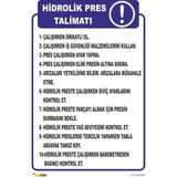 Mediwiz Hidrolik Pres Talimatı Tlm 057 50X60 cm Galvaniz Saç 0,4 mm