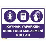 Mediwiz Kaynak Yaparken Koruyucu Malzemeni Kullan 35X50 cm Galvaniz Saç 0,4 mm