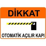 Mediwiz Otomatik Açılır Kapı Levhası Levha 15X21 cm Sticker