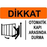 Mediwiz Otomatik Kapı Arasında Durma Levhası Levha 70X100 cm Galvaniz Saç 0,4 mm