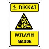 Mediwiz Parlayıcı Madde Uyarıları - Isg Levhası Levha 35X50 cm Galvaniz Saç 0,4 mm Ktm 045