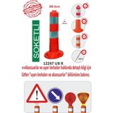 Mediwiz Şerit Ayırıcı Esnek DELINATÖR(SOKETLİ)(50CM) - Evelux