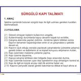 Mediwiz Sürgülü Kapı Talimatı Tlm 031 50X60 cm Galvaniz Saç 0,4 mm