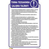 Mediwiz Torna Tezgahında Çalışma Talimatı Tlm 055 50X60 cm Dekota 3 mm