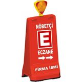 Mediwiz Ultra Levhalı Reklam Dubası ( Ikiyönde Uyarı) - Evelux (Eczane N)