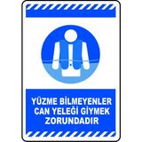 Mediwiz Yüzme Bileyenler Can Yeleği 25X35 cm Galvaniz Saç 0,4 mm