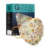 Medizer 5 Katlı FFP2 N95 Qzer Baykuş Desenli Koruyucu Maske Telli 50'li