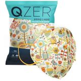 Medizer 5 Katlı FFP2 N95 Qzer Baykuş Desenli Koruyucu Maske Telli Tekli