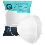 Medizer 5 Katlı FFP2 N95 Qzer Beyaz Koruyucu Maske Telli Tekli