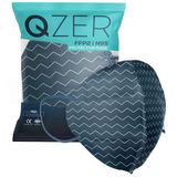 Medizer 5 Katlı FFP2 N95 Yeşil Çizgi Desenli Koruyucu Maske Telli Tekli