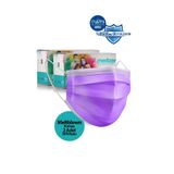 Medizer Meltblown Lila Cerrahi Maske 100 Adet - Burun Telli