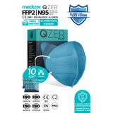 Medizer Qzer 10 Adet Mavi Renk 5 Katmanlı Ffp2 Maske