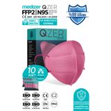 Medizer Qzer 10 Adet Pembe Renk 5 Katmanlı Ffp2 Maske