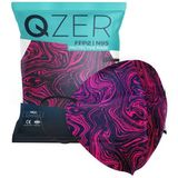 Medizer Qzer 5 Katlı FFP2 N95 Fuşya Desenli Koruyucu Maske Telli Tekli