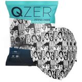 Medizer Qzer 5 Katlı FFP2 N95 İnsanlar Desenli Koruyucu Maske Telli Tekli