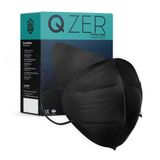 Medizer Qzer 5 Katlı FFP2 N95 Siyah Koruyucu Maske Telli 10'lu