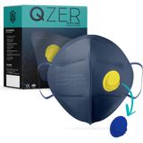 Medizer Qzer Lacivert 5 Katlı Ventilli Ffp2 Nr N95 Maske - 10 Adet