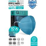 Medizer Qzer Mavi Renk 5 Katmanlı Ffp2 N95 Maske